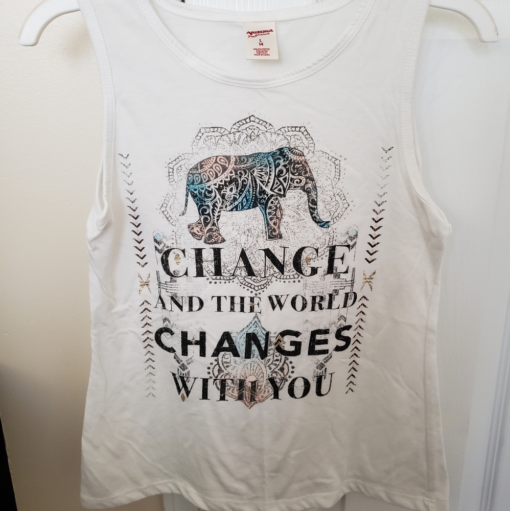 Girls L Arizona graphic tank